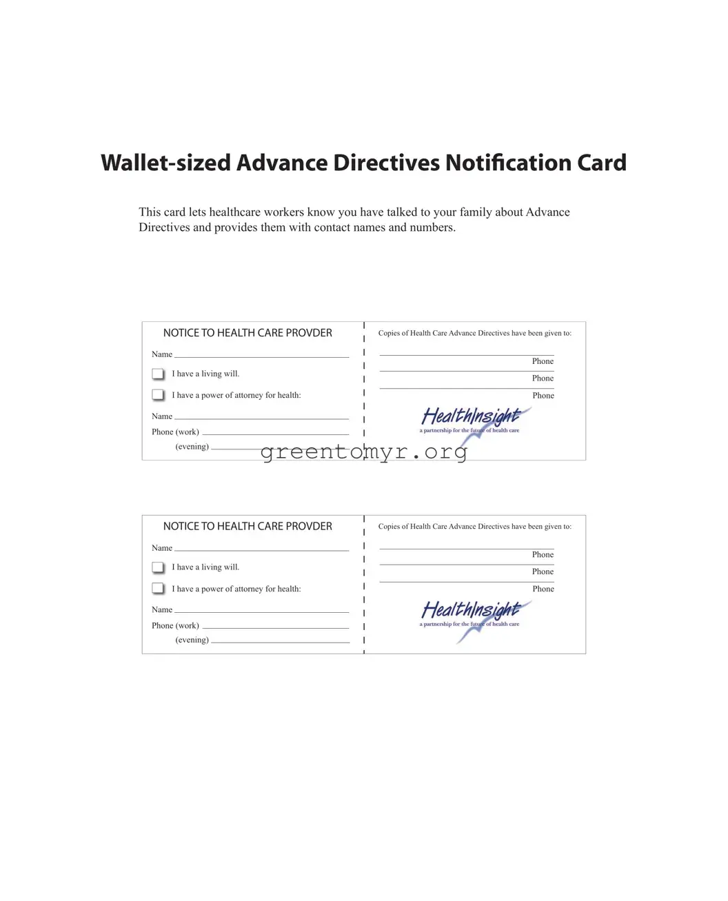 Fill in a Valid Advance Vaccine Card Template