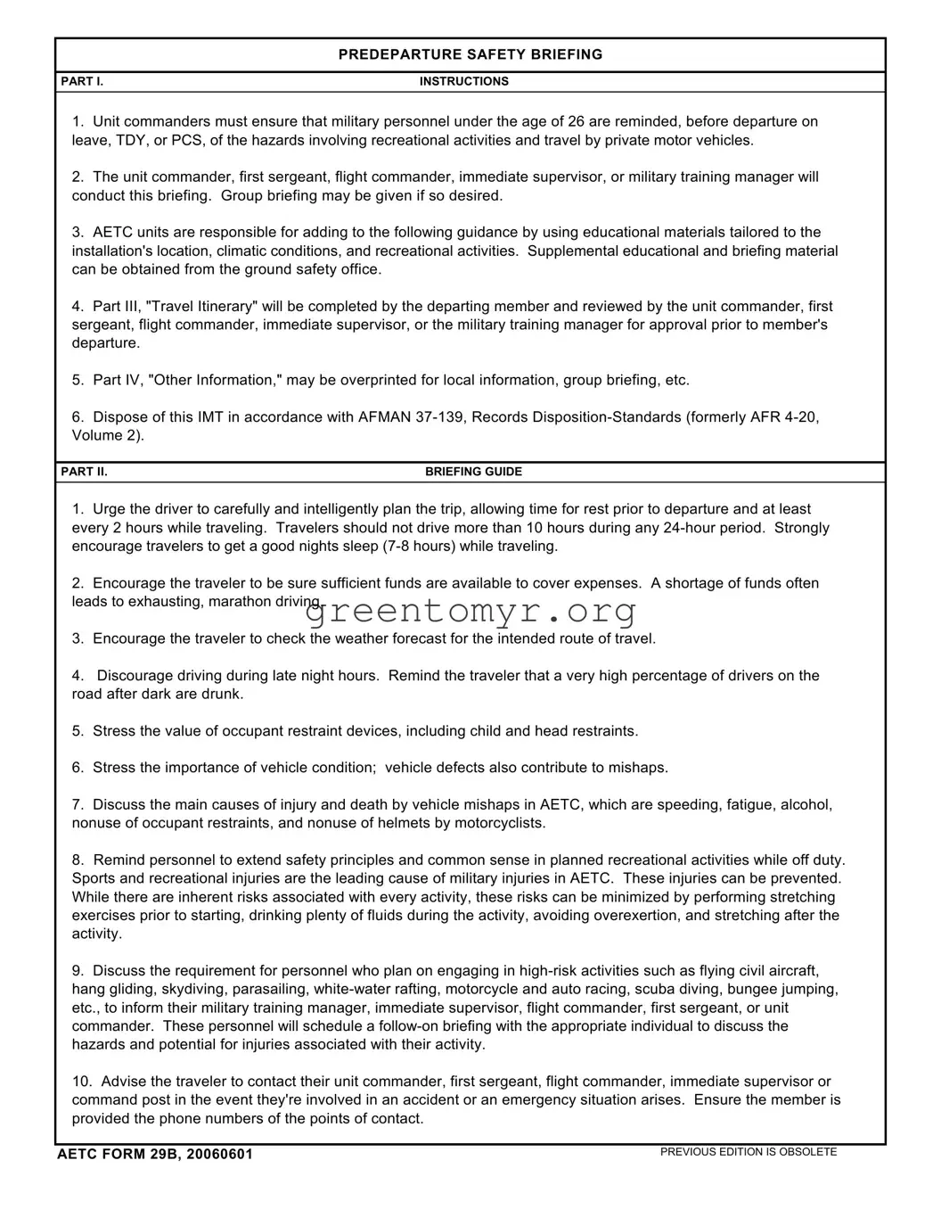 Fill in a Valid Aetc 29B Template