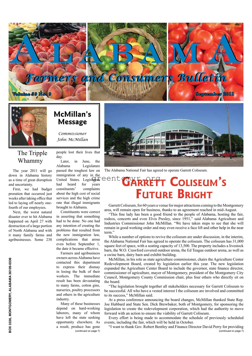 Fill in a Valid Alabama Farmers Bulletin Template
