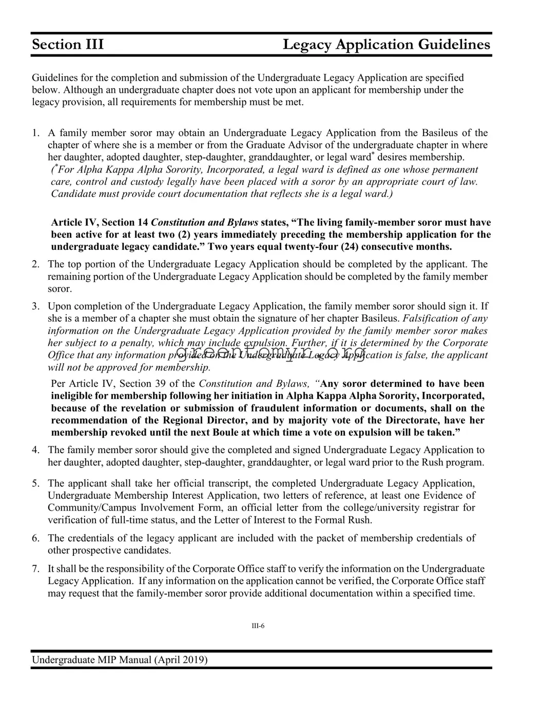 Fill in a Valid Alpha Kappa Undergraduate Membership Template