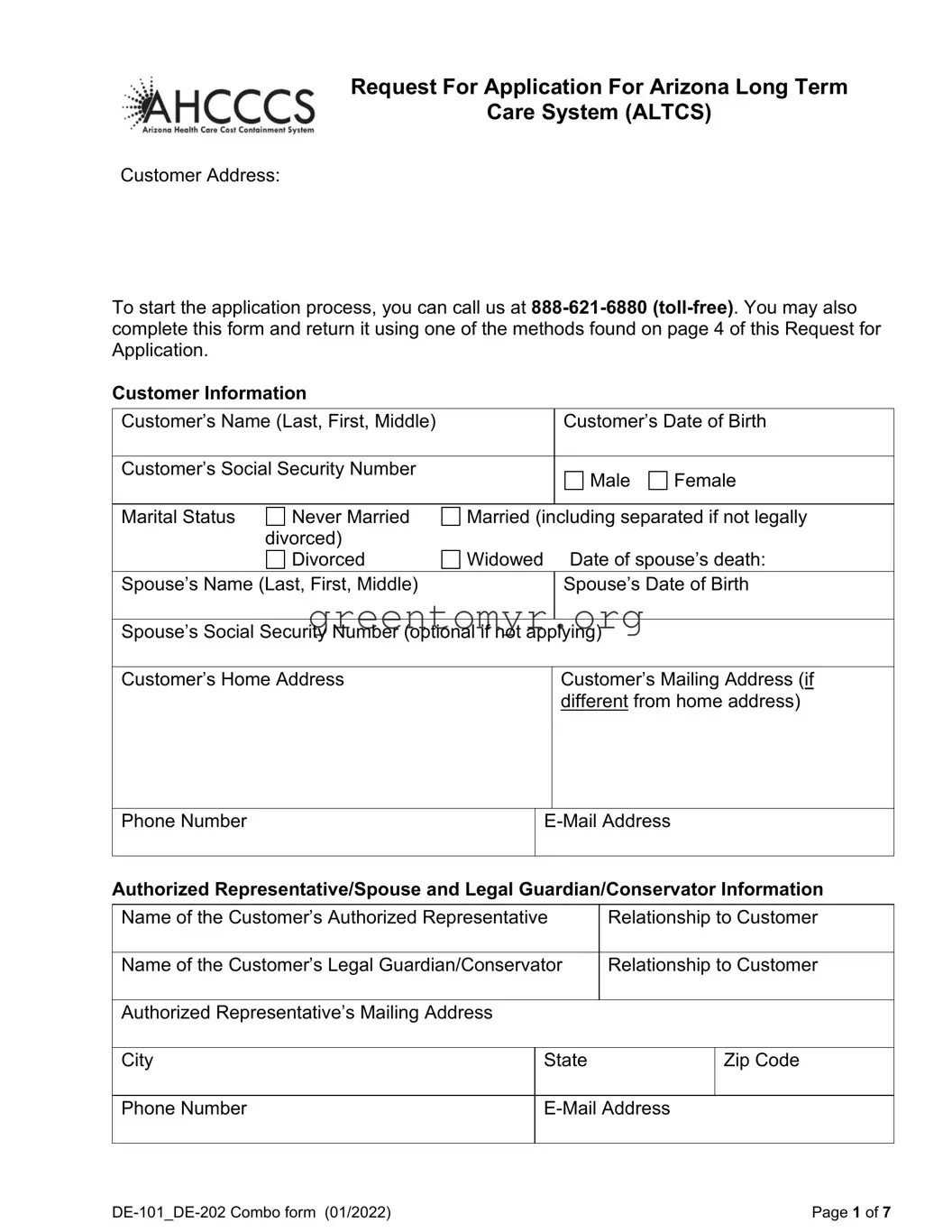 Fill in a Valid Application Altcs Template