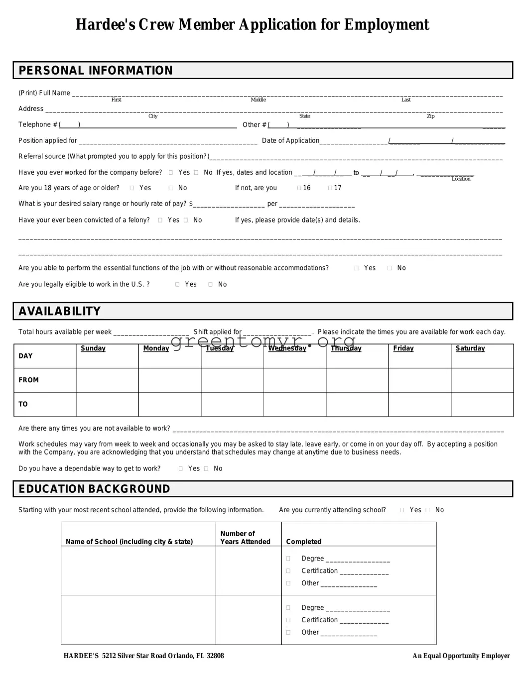 Fill in a Valid Application For Iga Template