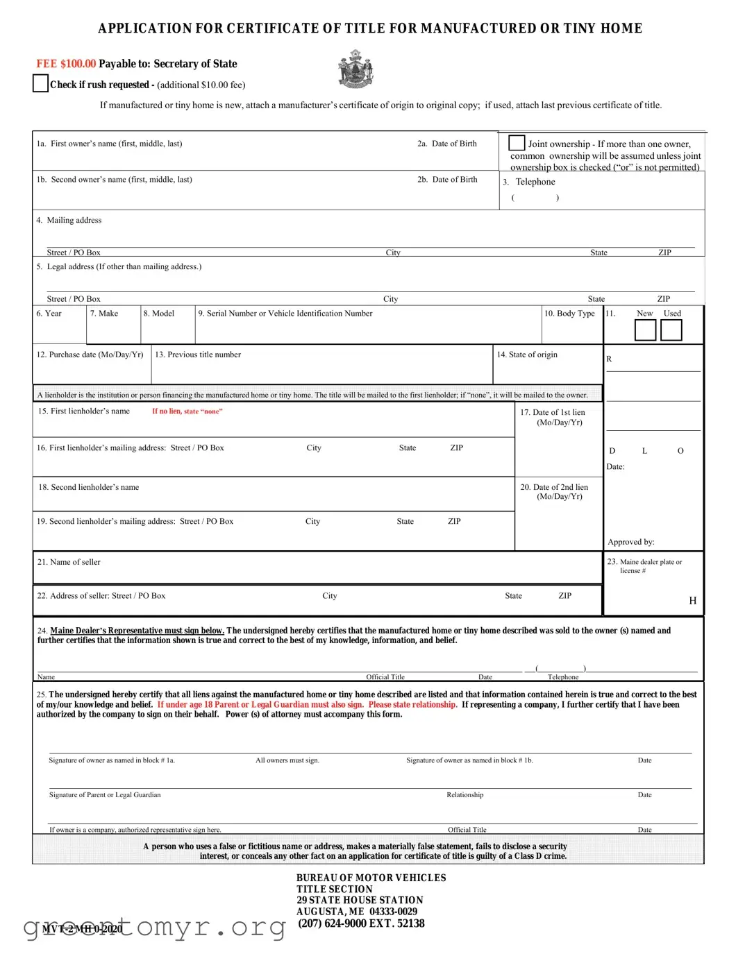 Fill in a Valid Mvt 2 Mh Template
