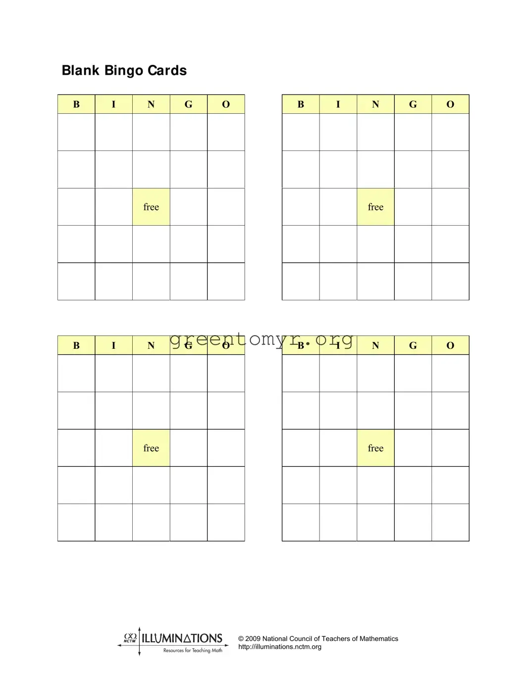 Fill in a Valid Bingo Cards Template