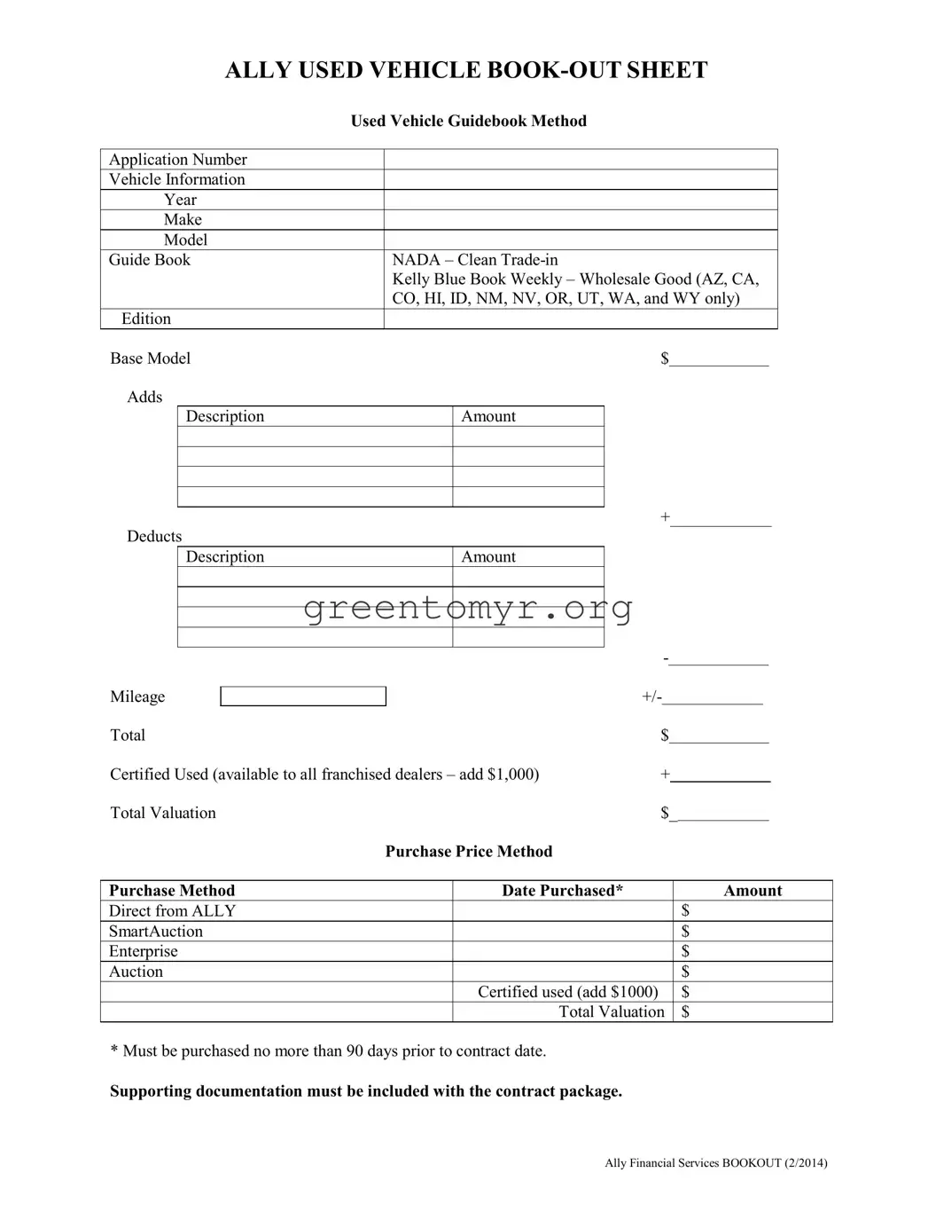 Fill in a Valid Book Out Sheet Template