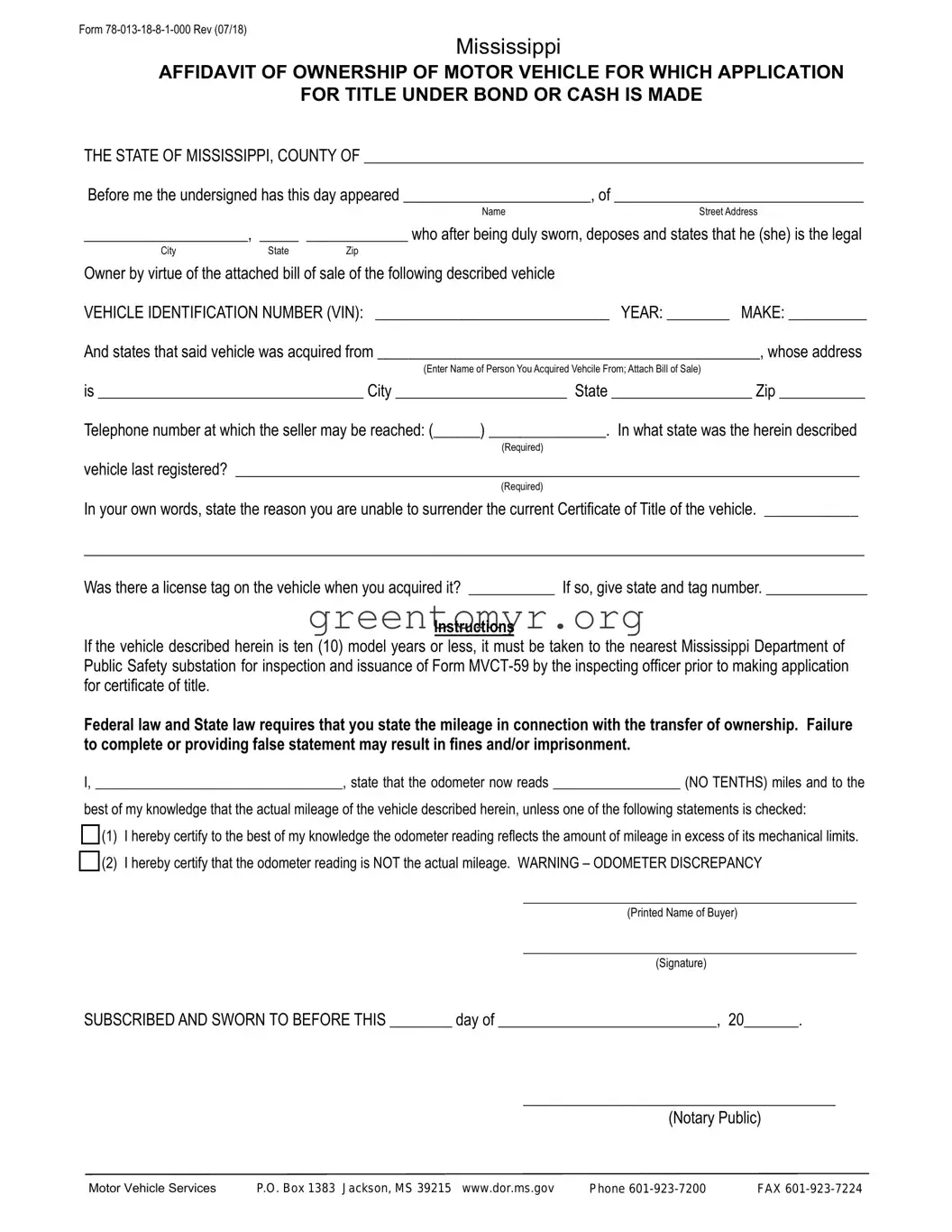 Fill in a Valid BOS 78-013-18-8-1-000 Template