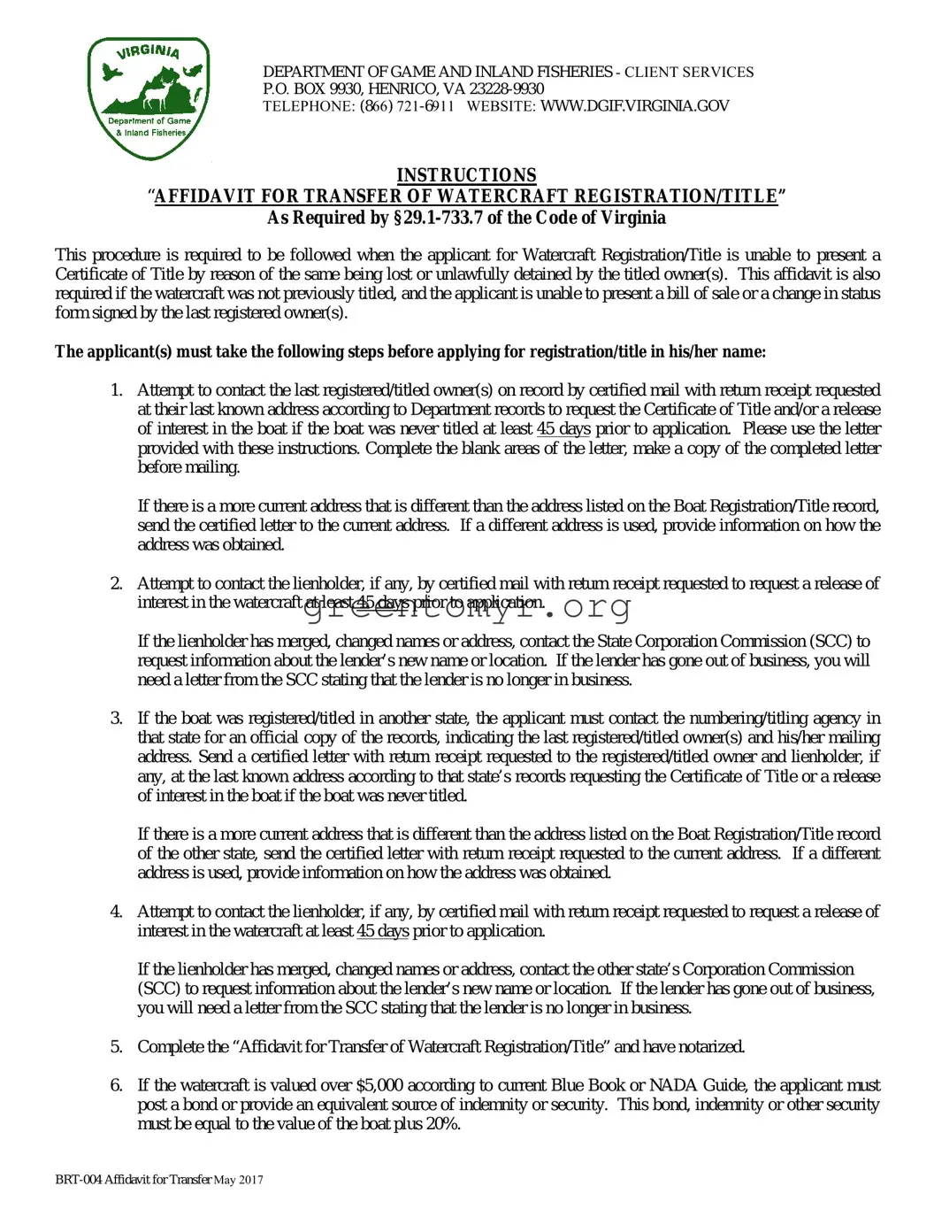 Fill in a Valid BOS BRT-004 Template
