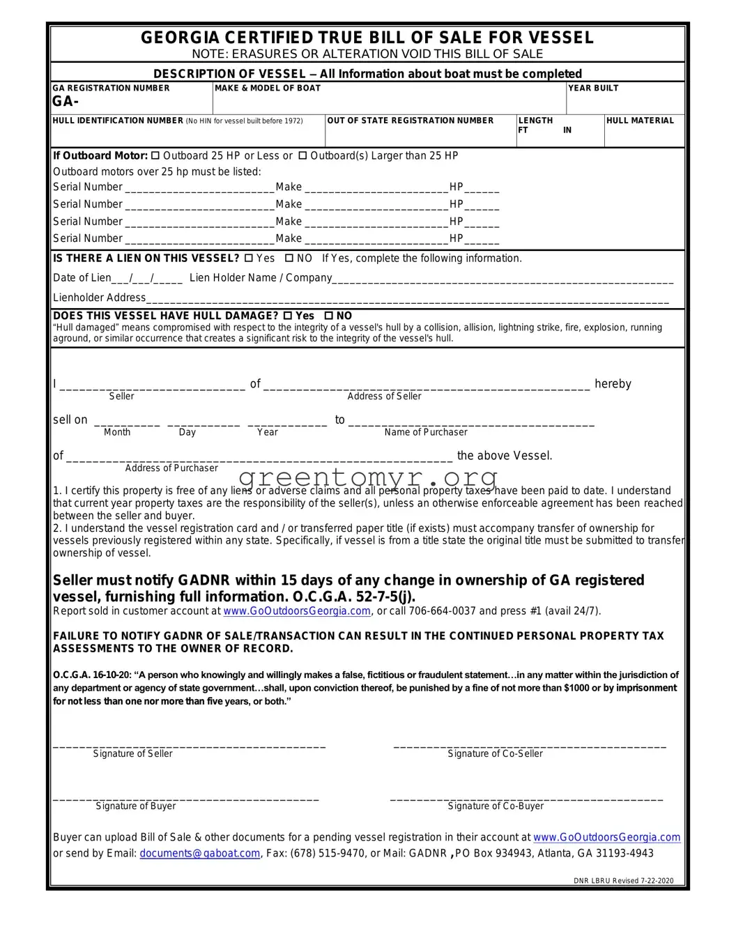 Fill in a Valid BOS DNR LBRU Template