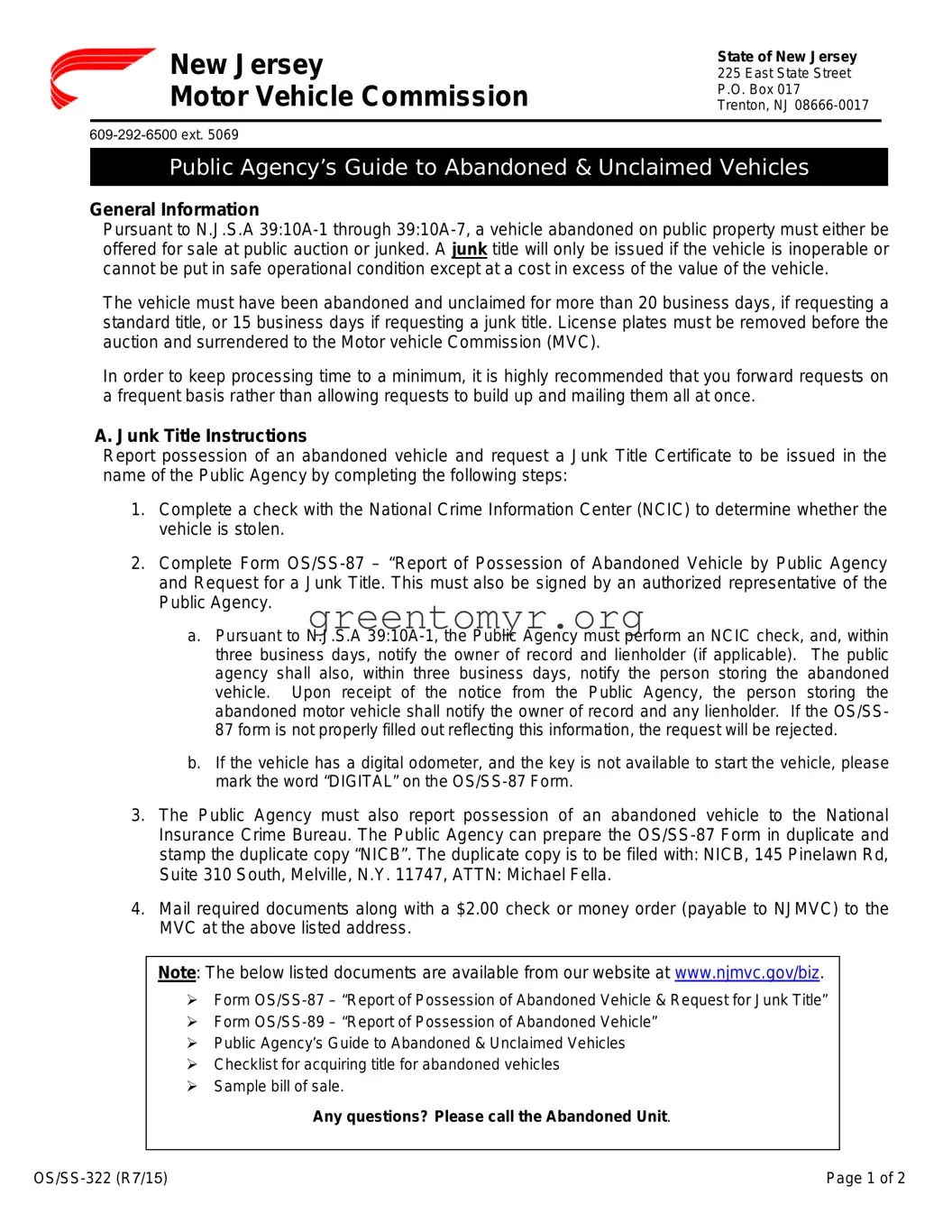 Fill in a Valid BOS OS/SS-322 Template