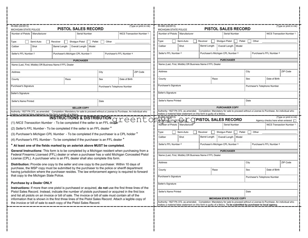 Fill in a Valid BOS RI-060 Template
