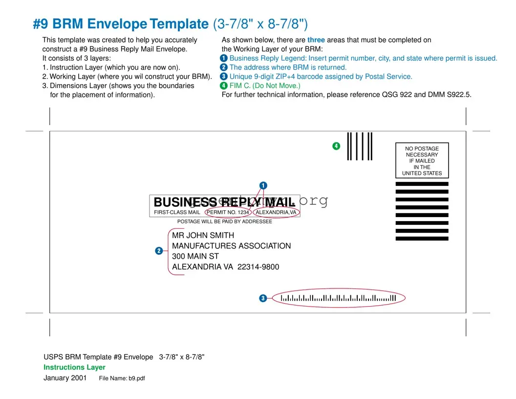 Fill in a Valid Business Reply Template
