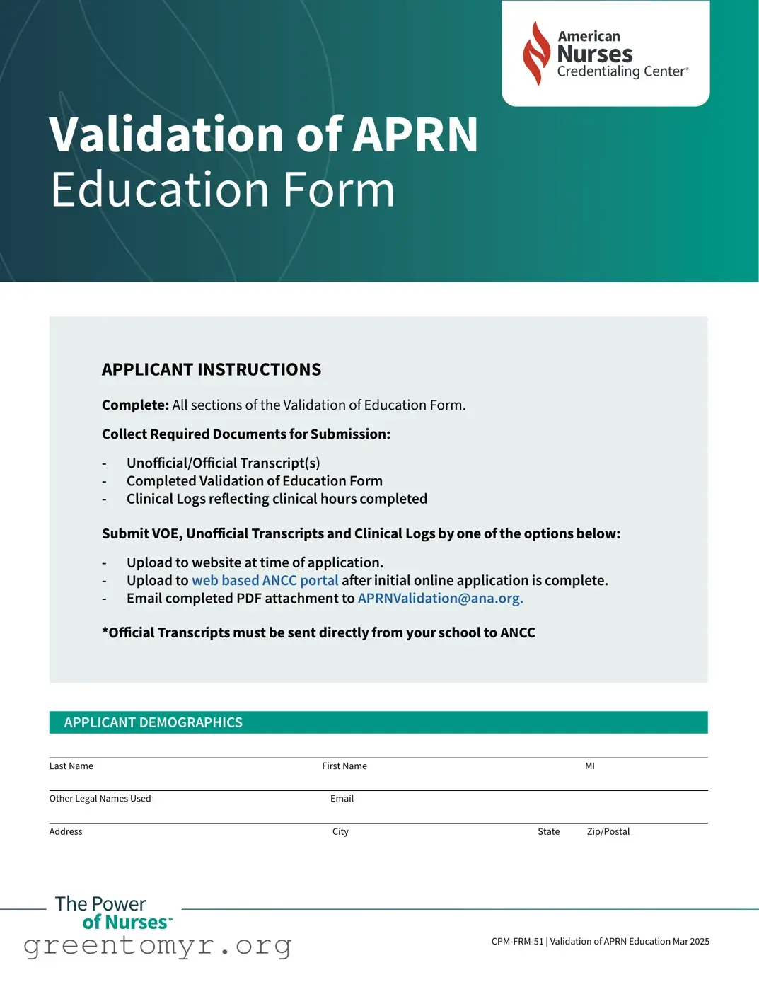 Fill in a Valid Ancc Certification Verification Template