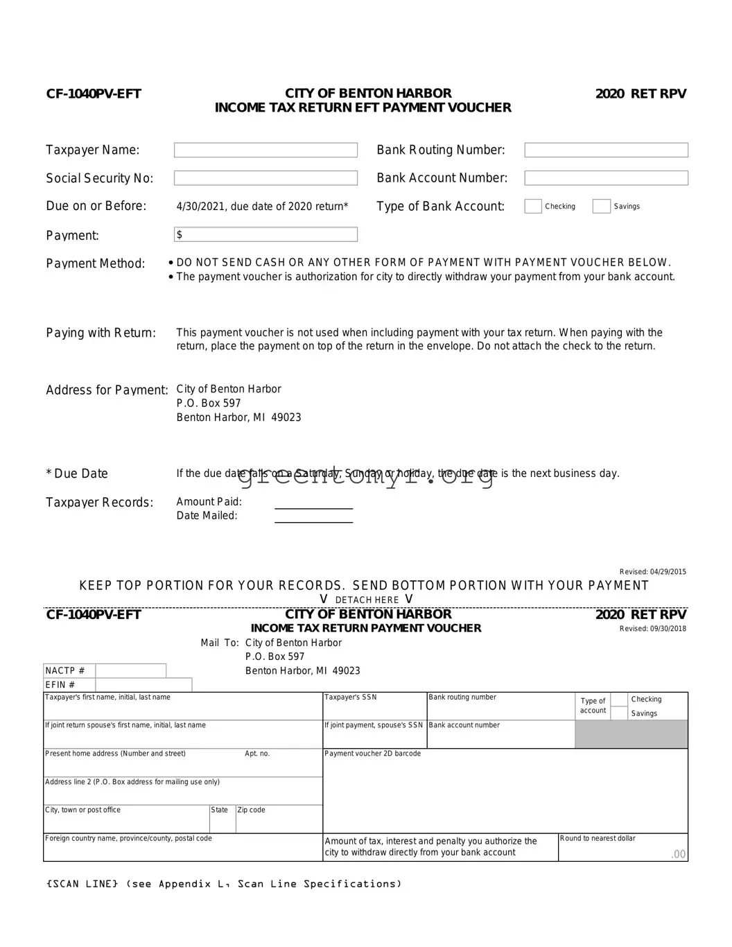 Fill in a Valid Cf 1040Pv Template