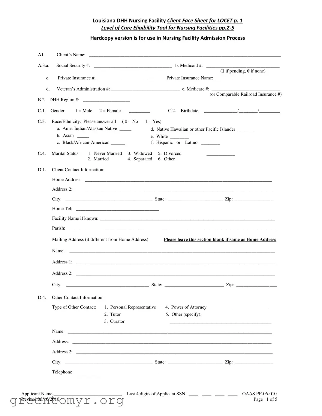 Fill in a Valid Locet Template