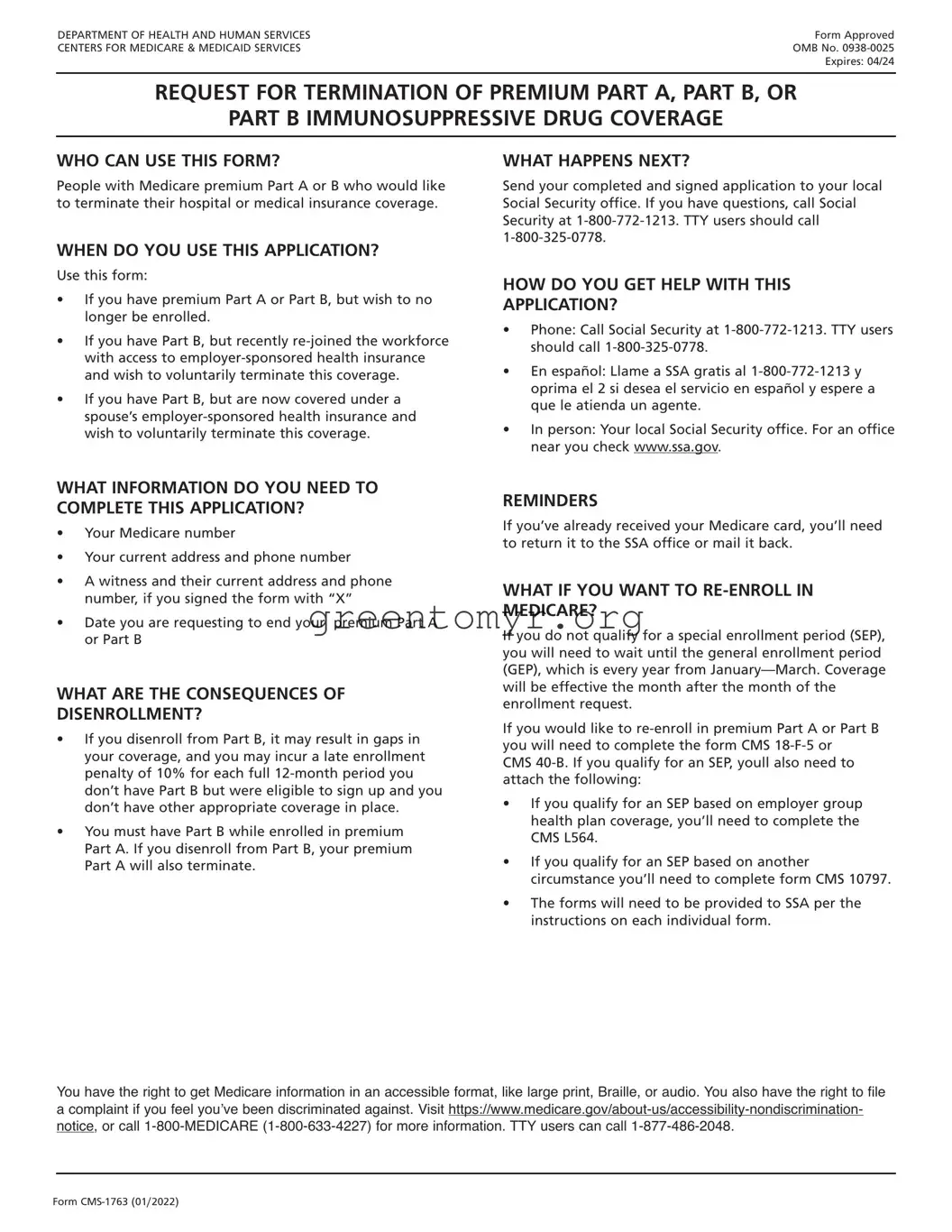 Fill in a Valid CMS-1763 Exp Template