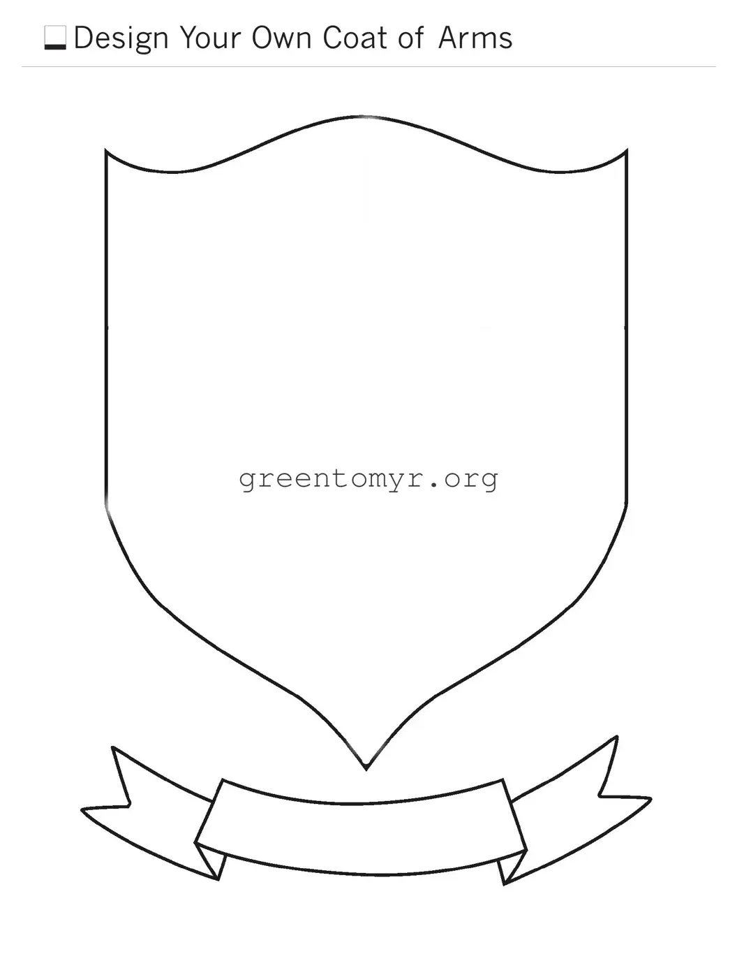 Fill in a Valid Coat Of Arms Template