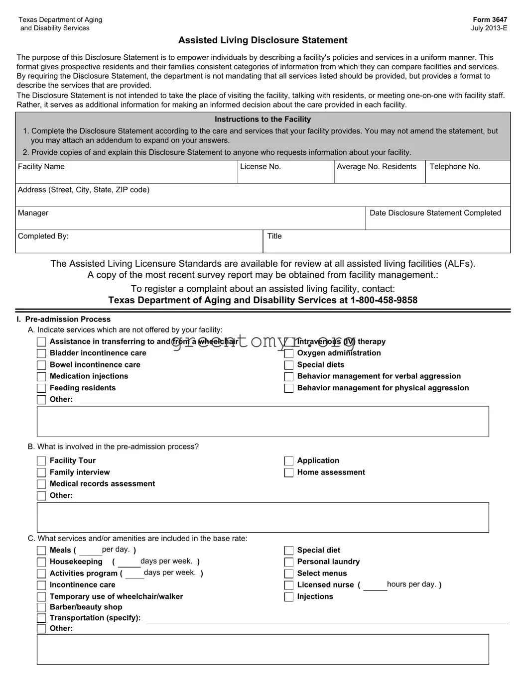 Fill in a Valid Dads 3647 Template