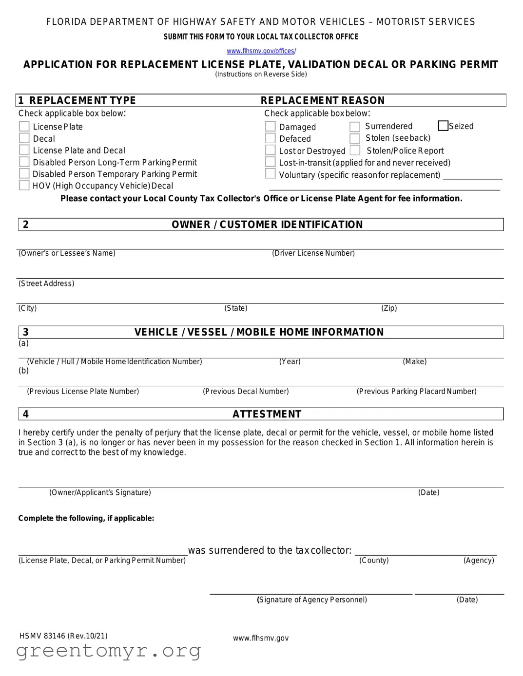 Fill in a Valid Hsmv 83146 Template