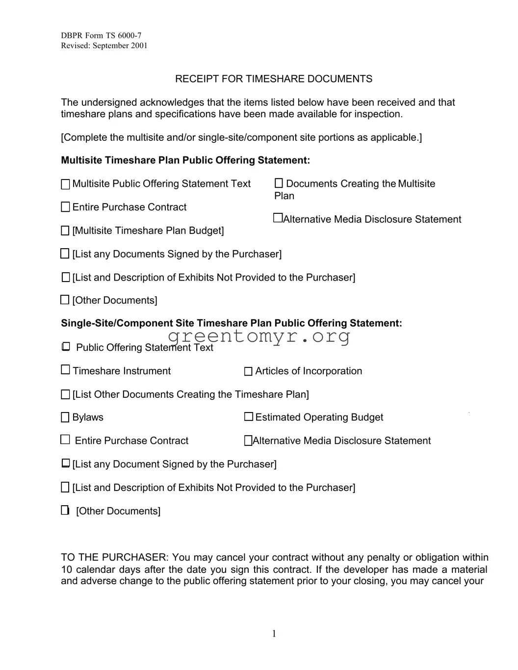 Fill in a Valid Dbpr Ts 6000 7 Template