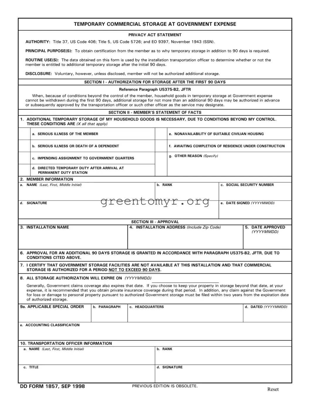 Fill in a Valid Dd 1857 Template