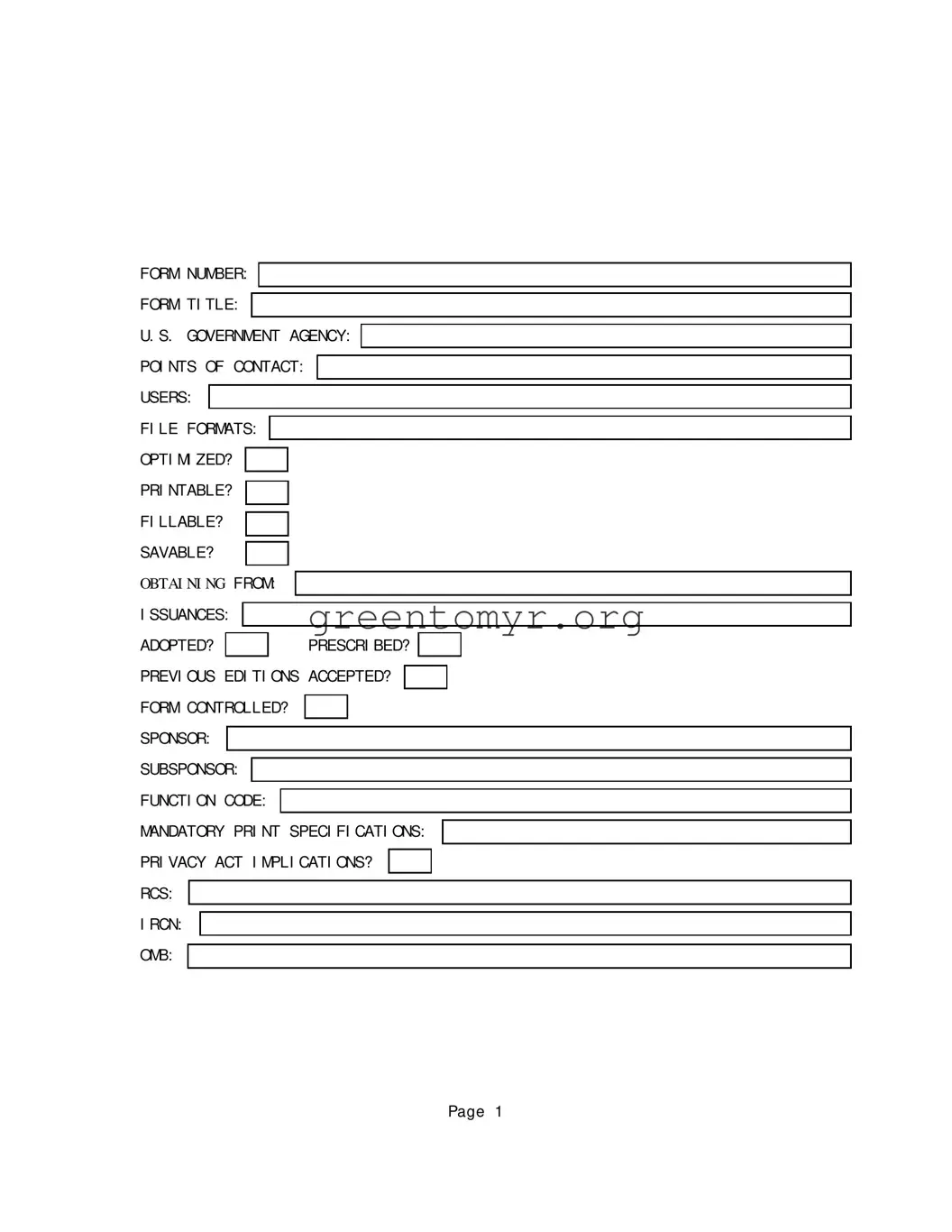 Fill in a Valid Dd 2896 1 Template