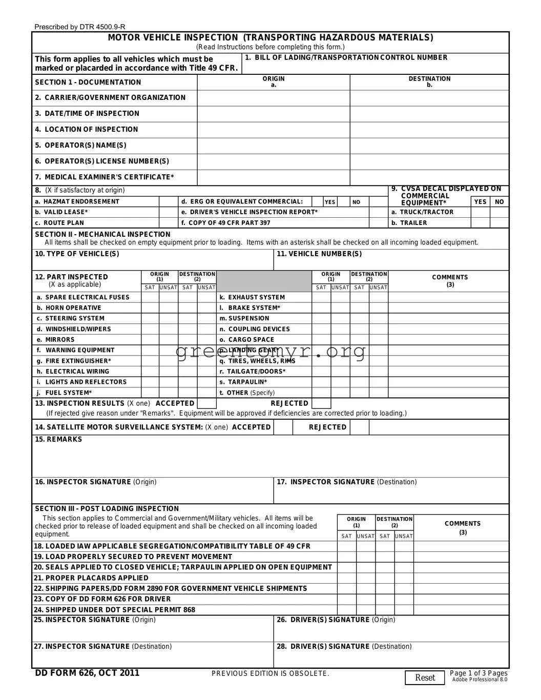 Fill in a Valid Dd 626 Template