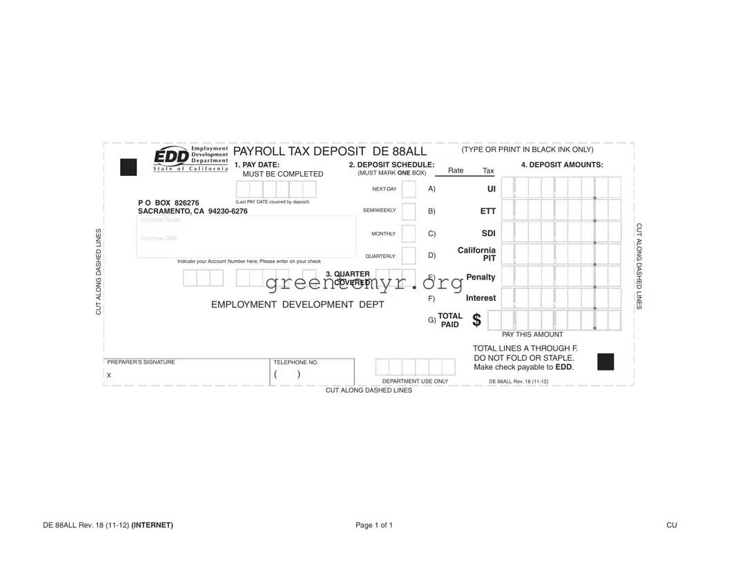 Fill in a Valid De 88 Template