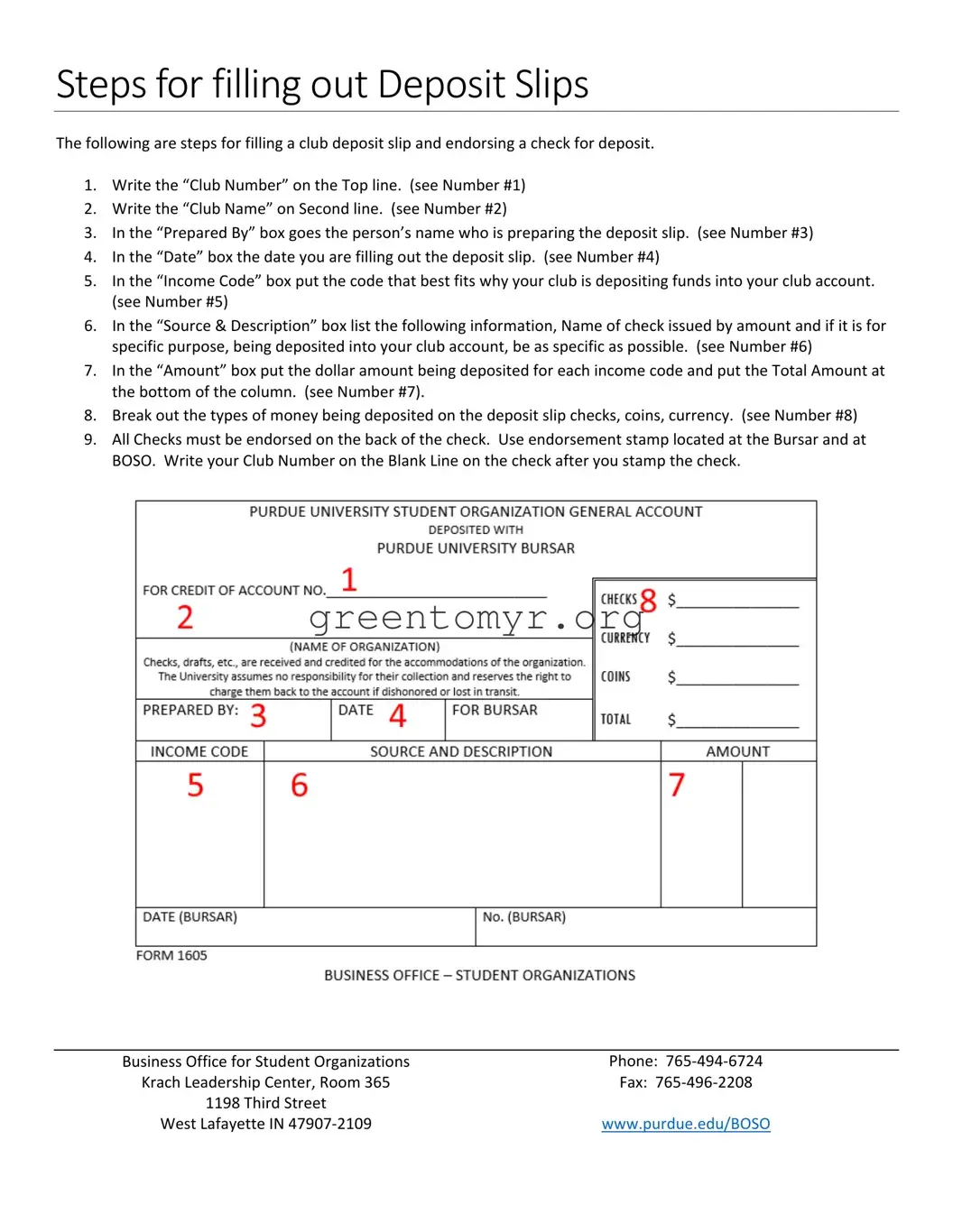 Fill in a Valid Deposit Slip Template