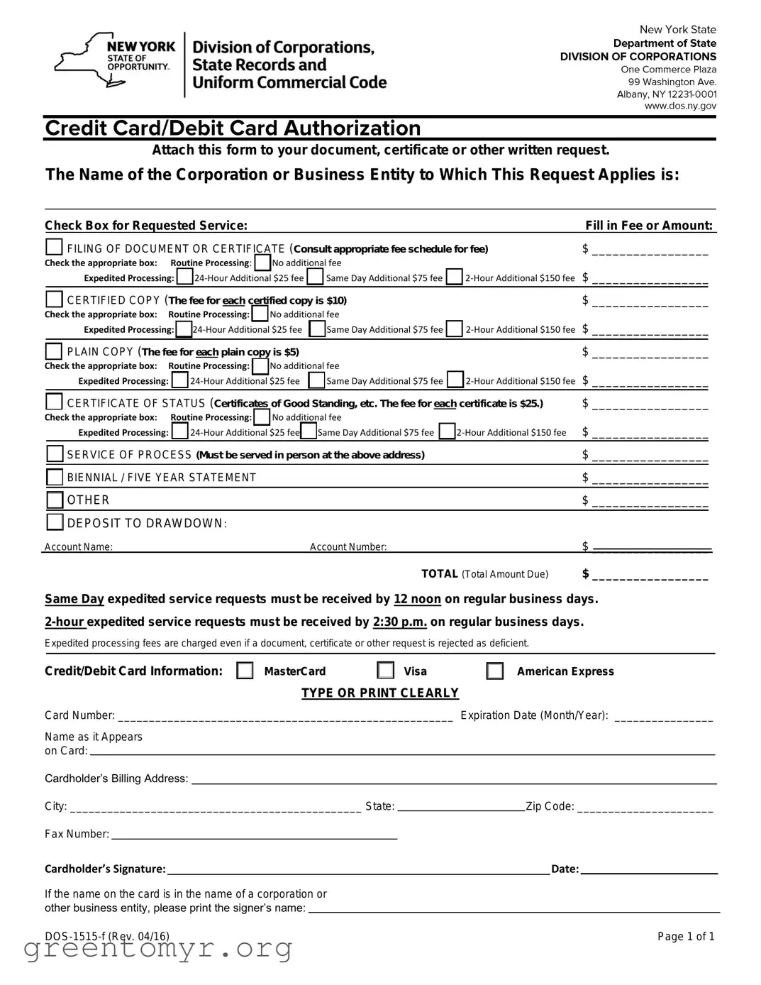 Fill in a Valid Dos 1515 F Template