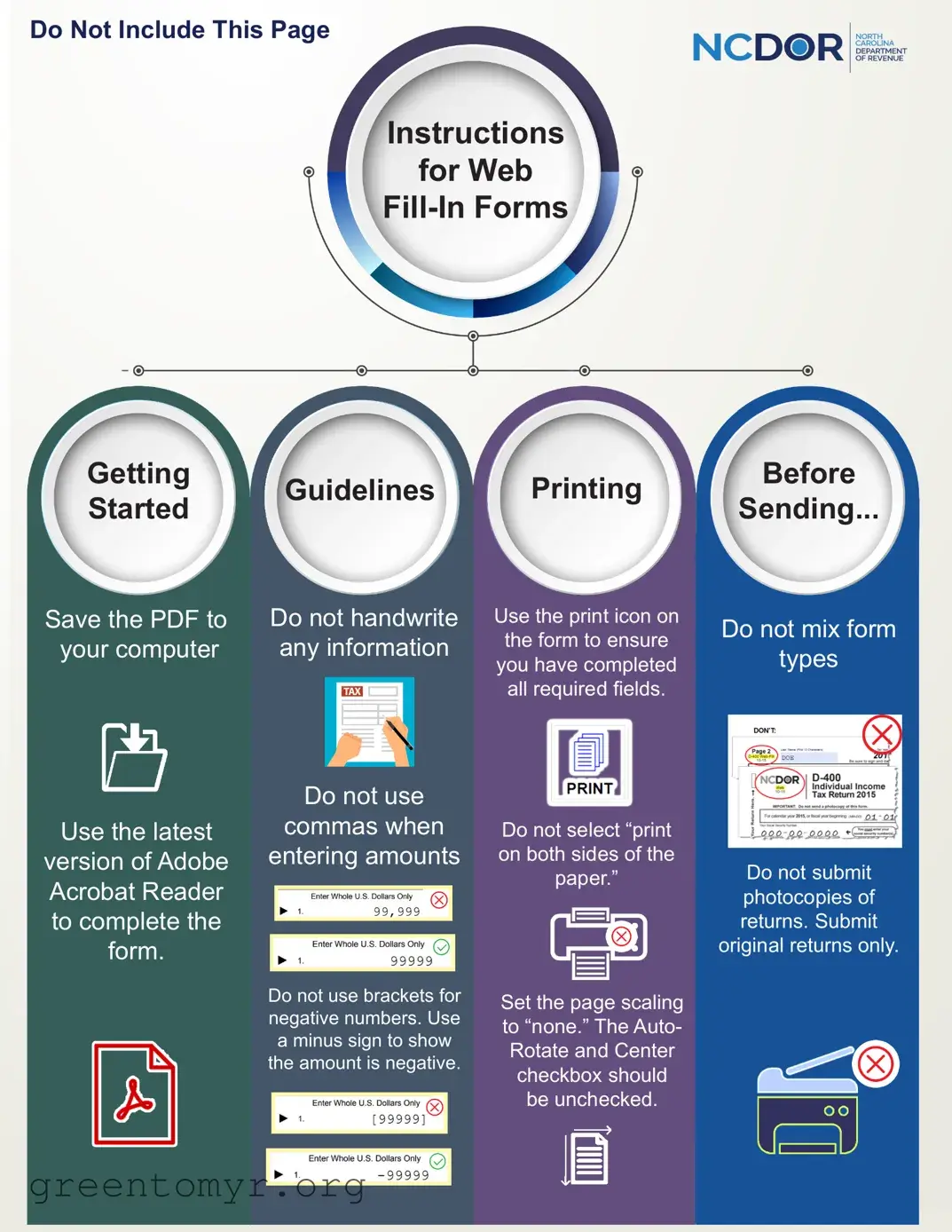 Fill in a Valid Nc 242 Template