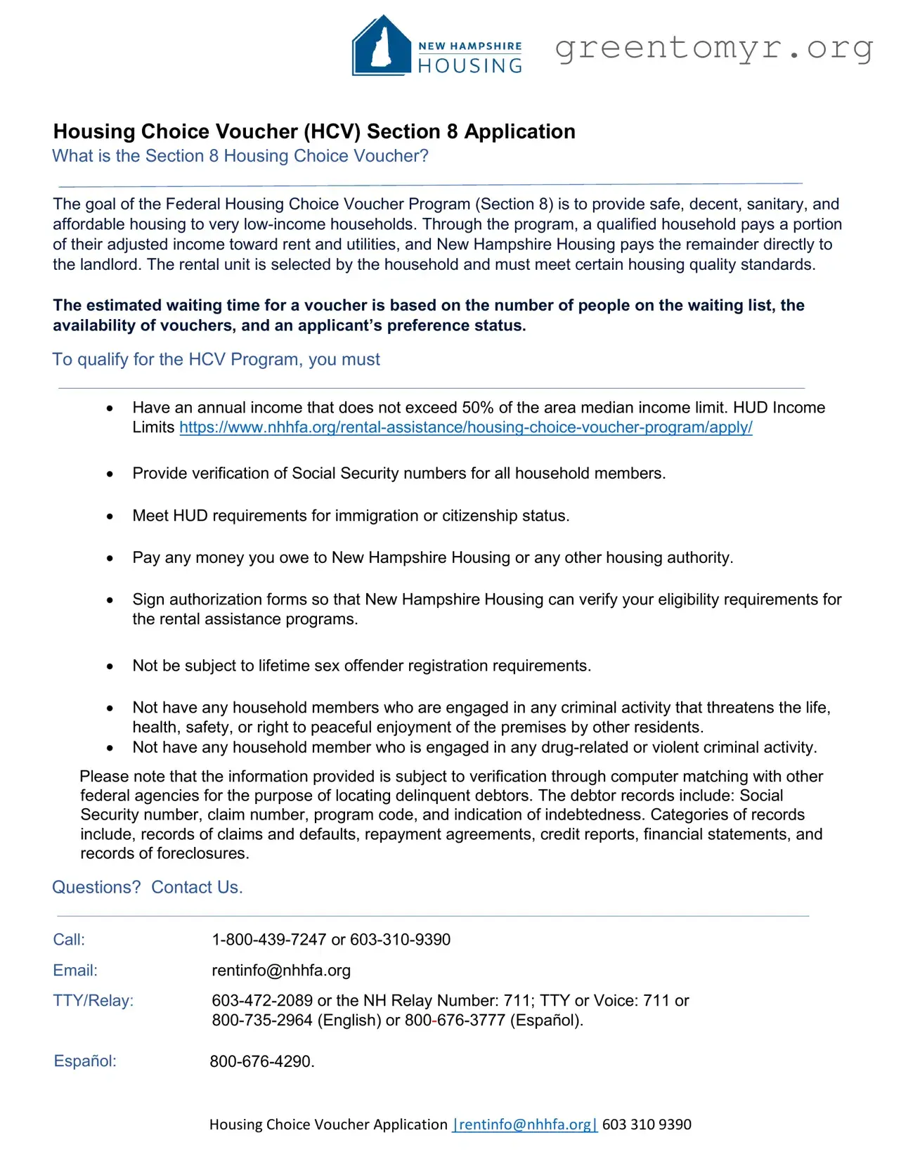 Fill in a Valid Section 8 Application Template