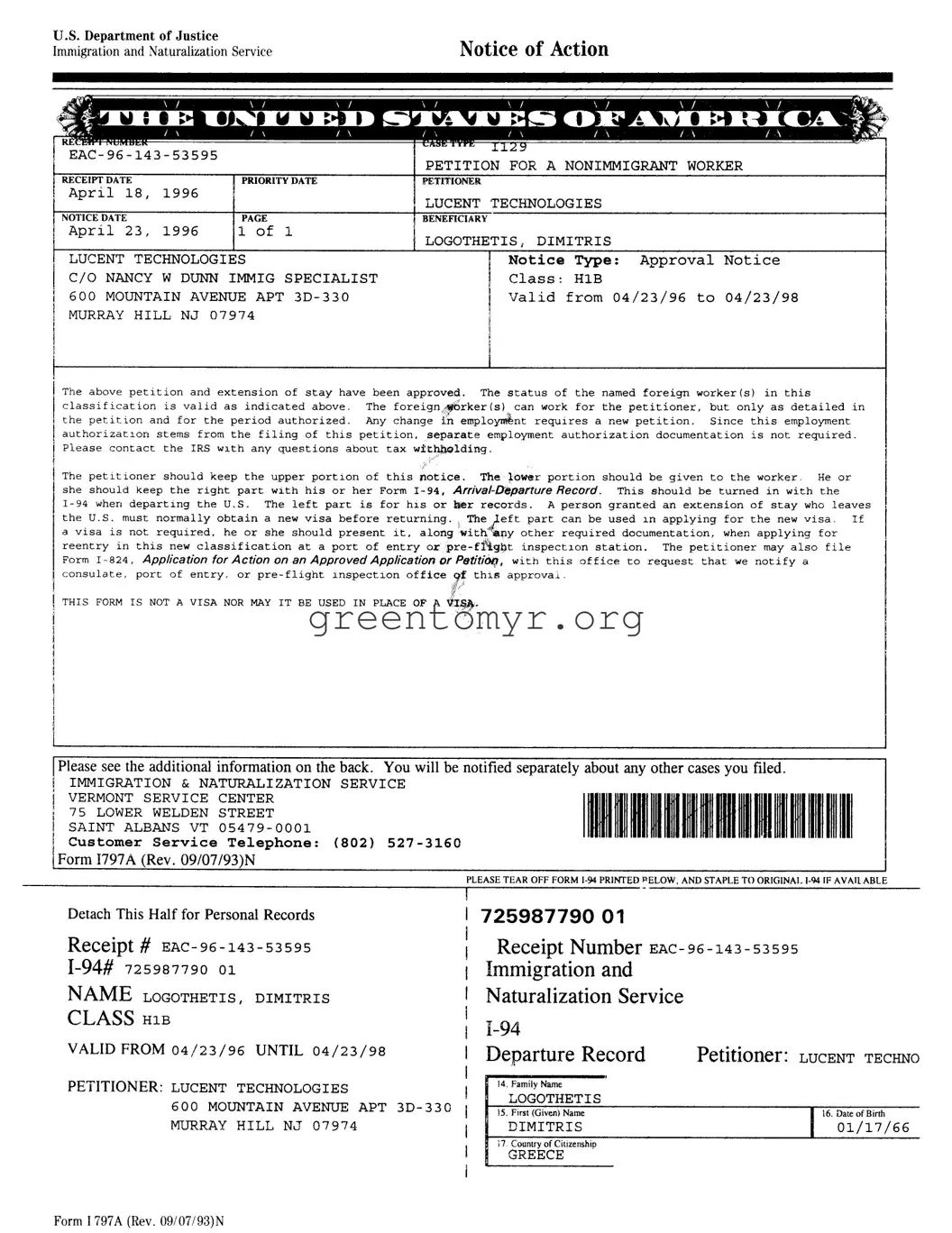 Fill in a Valid I 797A Template