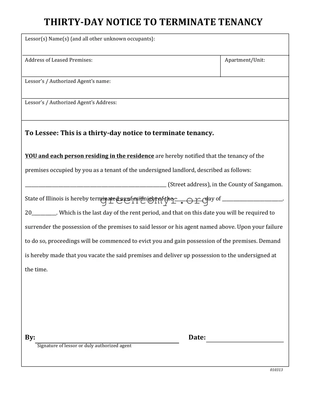Fill in a Valid Illinois Vacate Template