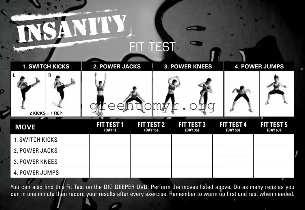 Fill in a Valid Insanity Fit Test Template