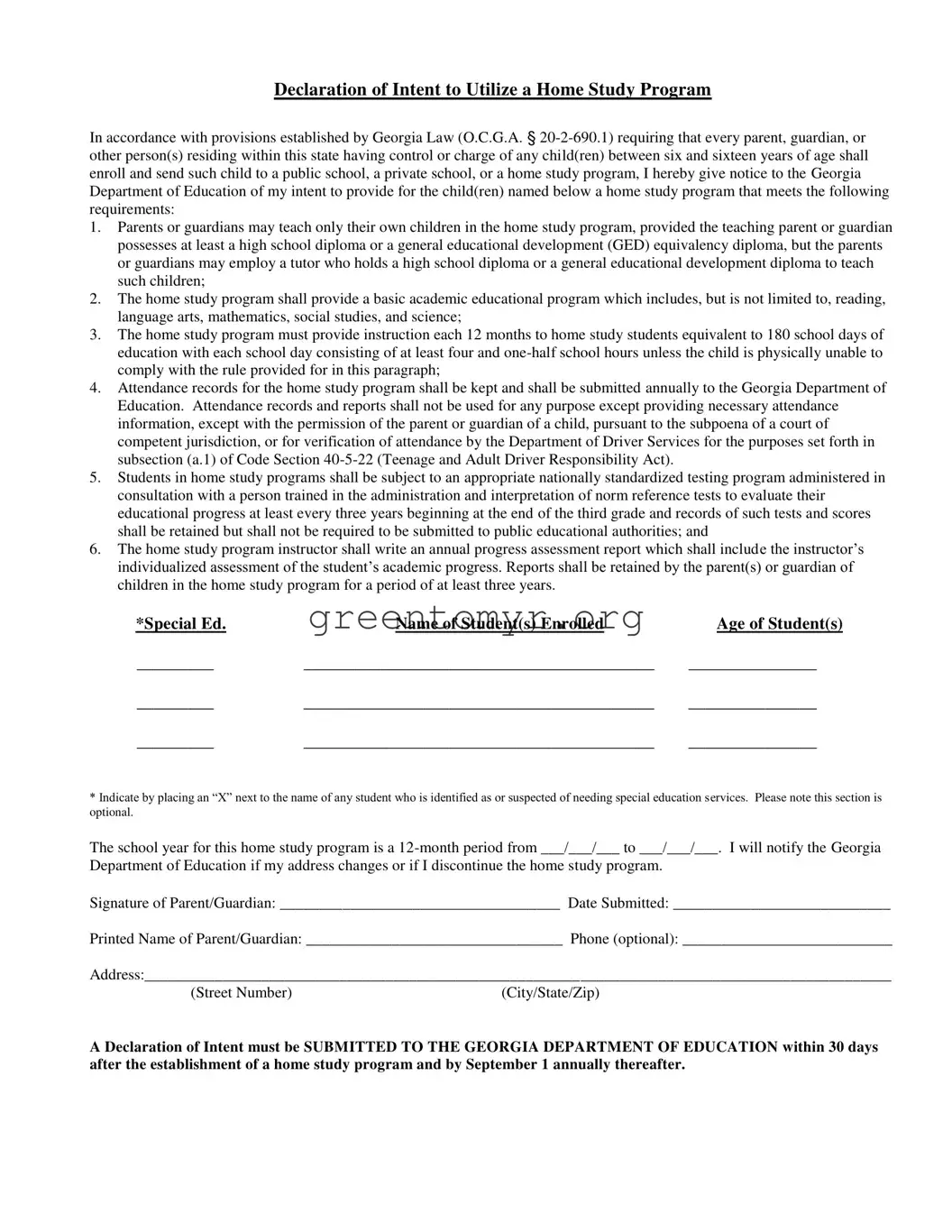 Fill in a Valid Intent Home Study Template