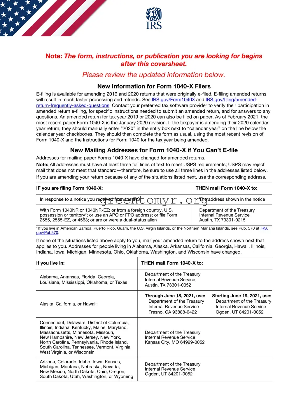 Fill in a Valid IRS 1040-X Template