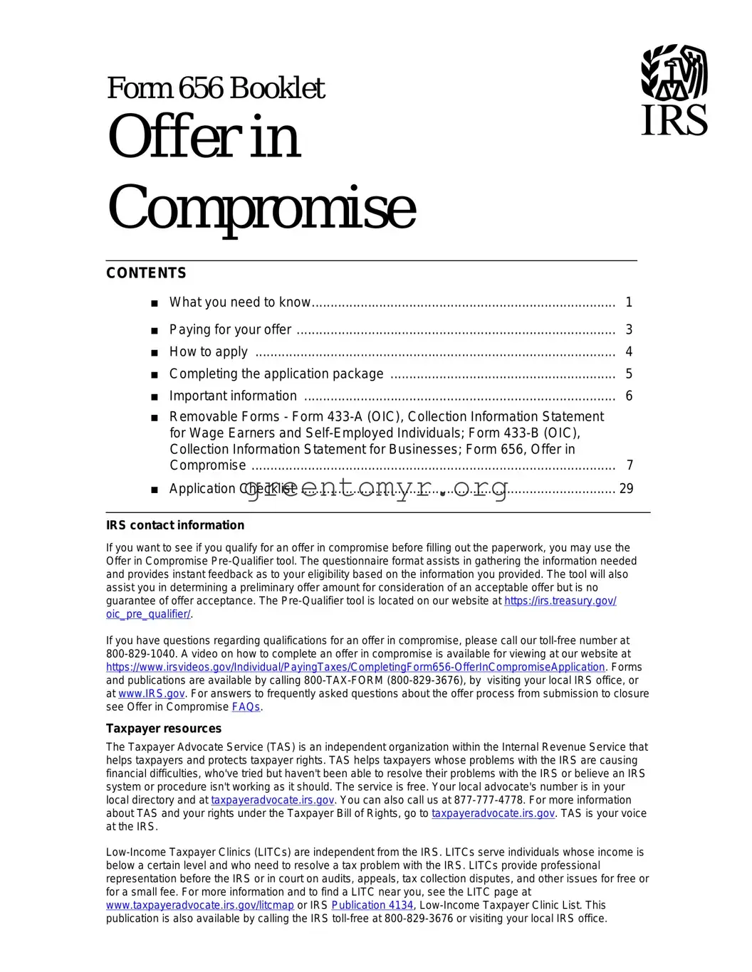 Fill in a Valid Irs 656 Template