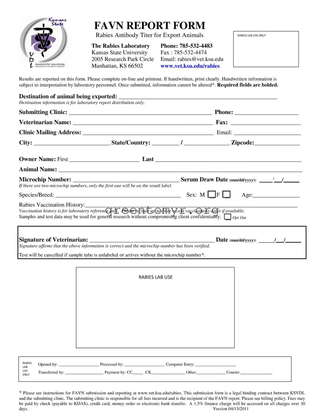 Fill in a Valid Kansas Favn Report Template