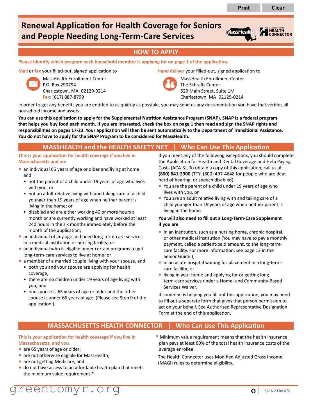 Fill in a Valid Masshealth Eligibility Template