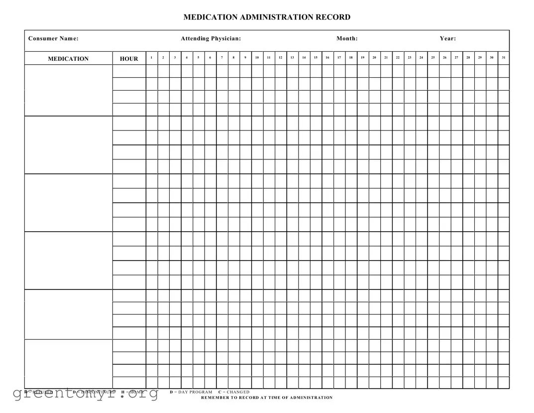 Fill in a Valid Medication Administration Record Sheet Template