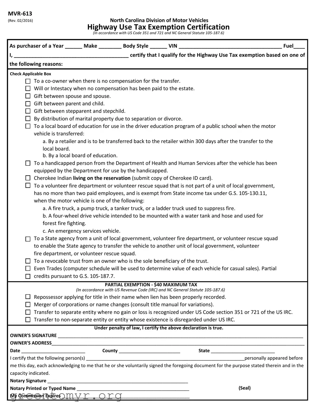 Fill in a Valid Mvr 613 Template