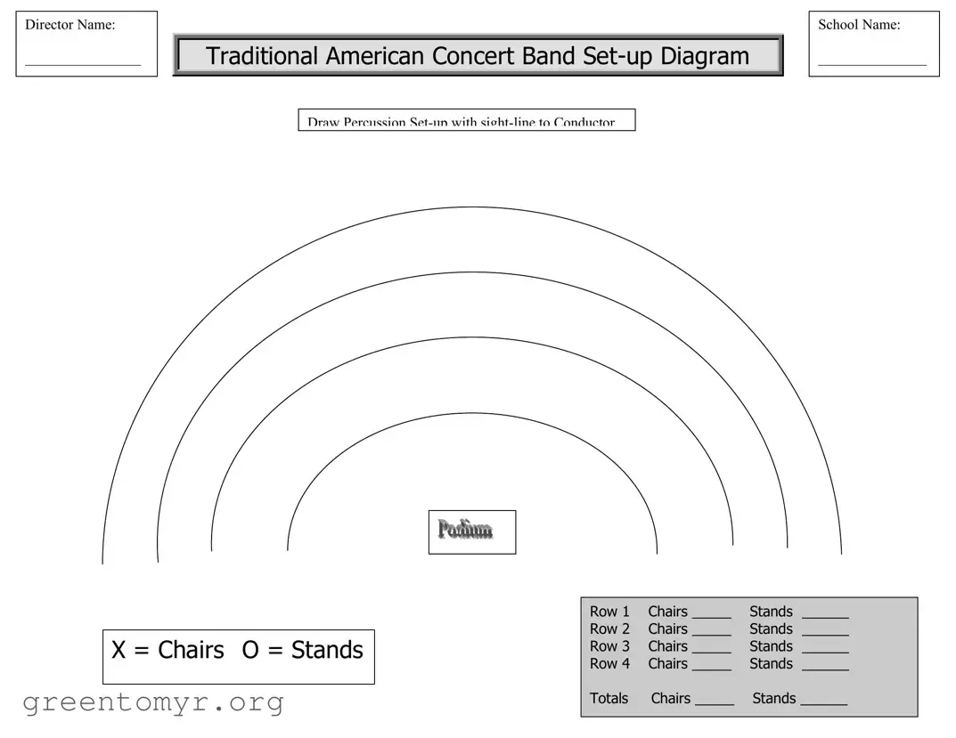 Fill in a Valid Band Seating Chart Template