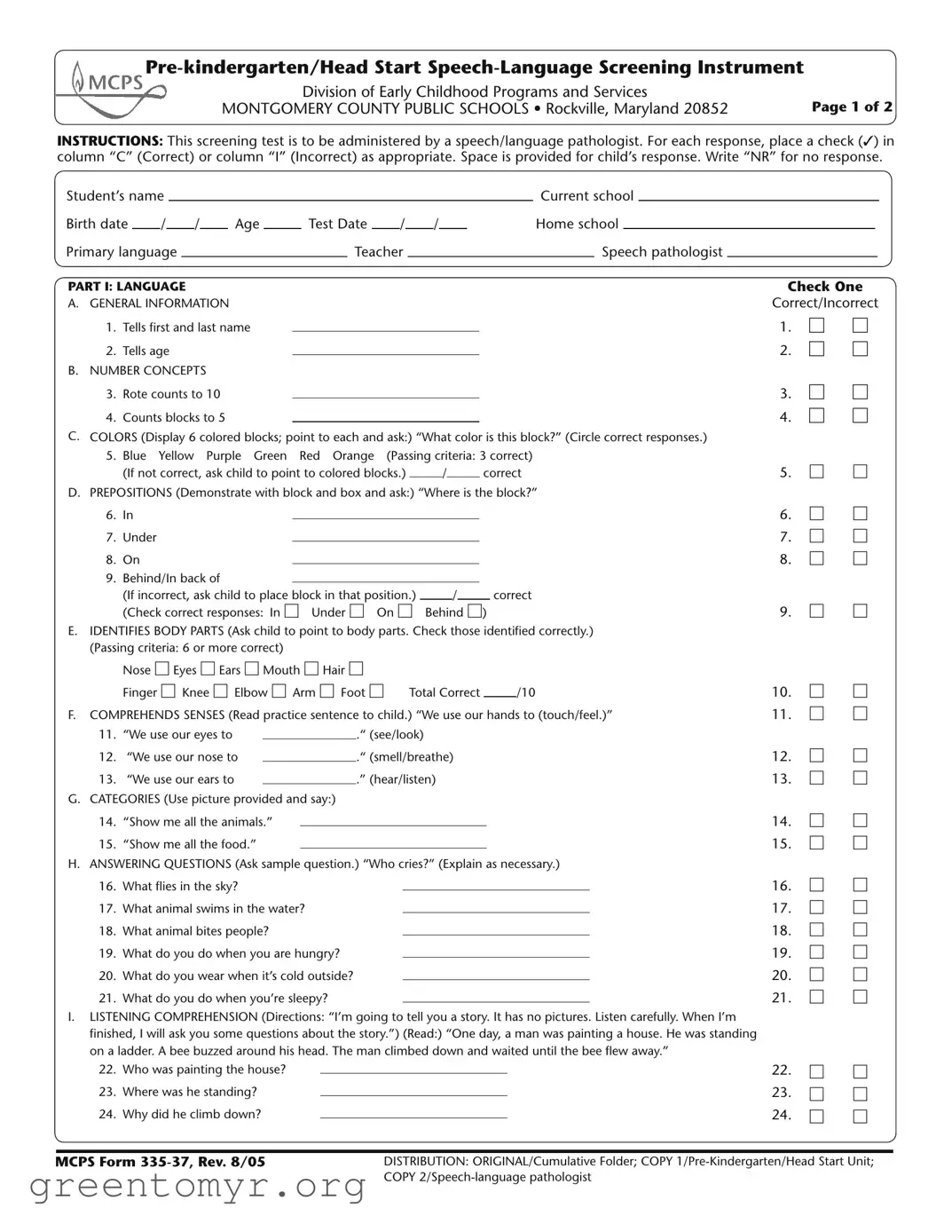 Fill in a Valid Mcps 335 37 Template