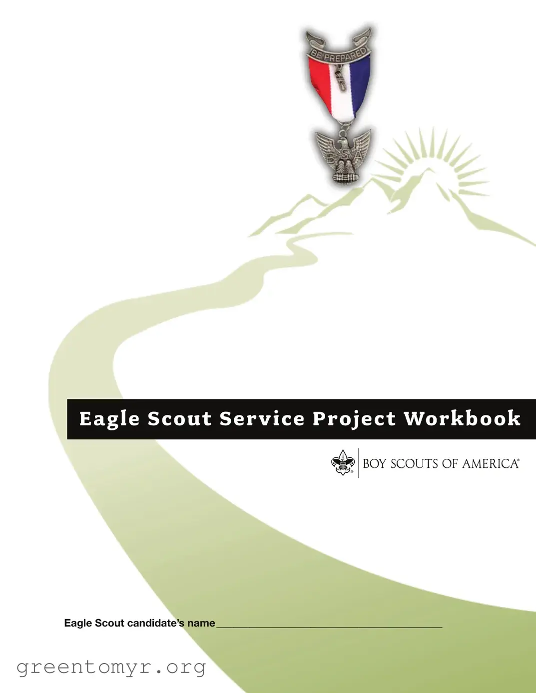 Fill in a Valid Eagle Scout Project Workbook Template