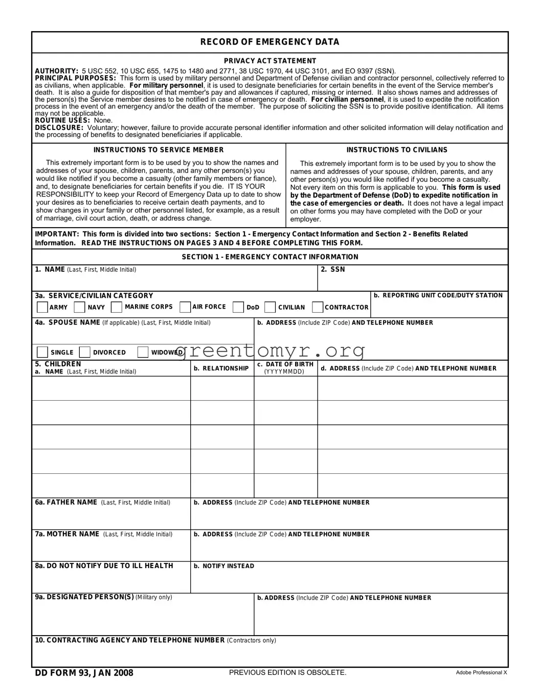 Fill in a Valid Tennessee DHS Family Assistance Application Template
