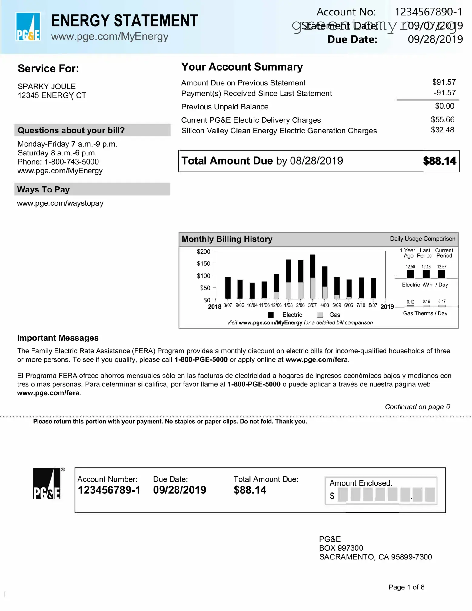 Fill in a Valid Utility Bill Template